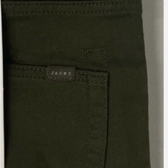 Jachs New York Men's 5 Pocket Pant Two-Way Stretch Straight Fit GREEN - Picture 4 of 10